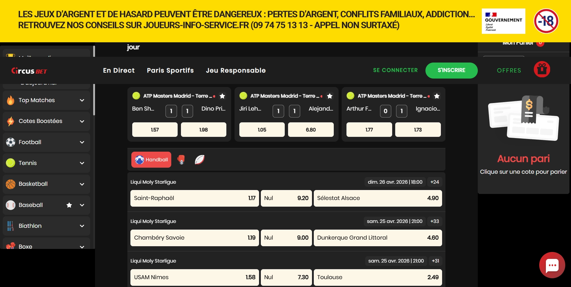 CircusBet nouveau casino en ligne français – cashout et ANJ 2026